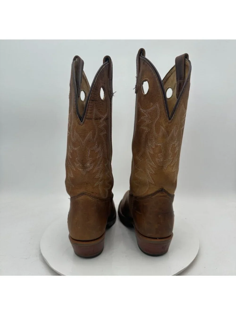 Double H UltraGel Ice Buckaro Men Size 7.5M DH5159 Brown Leather Cowboy Boot